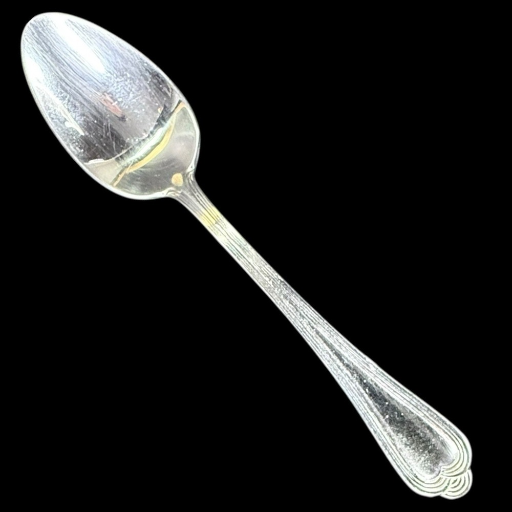 Pfaltzgraff FAIRISLE‎ Stainless Steel Teaspoon 6 1/8" Scalloped Edge